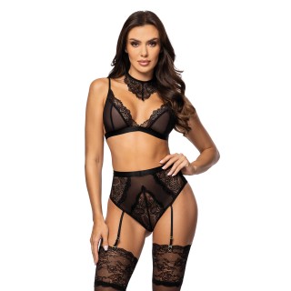 Cristalyn ensemble lingerie - Noir - Oralove