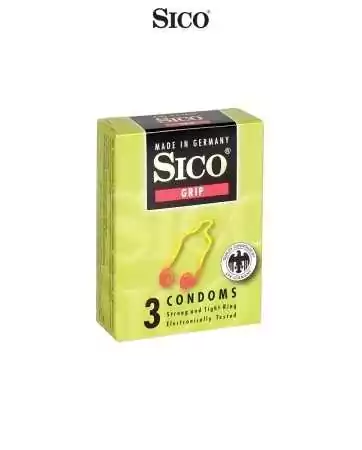 3 preservativos Sico GRIP