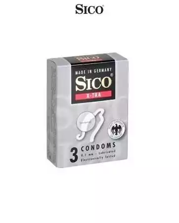 3 condoms Sico X-TRA