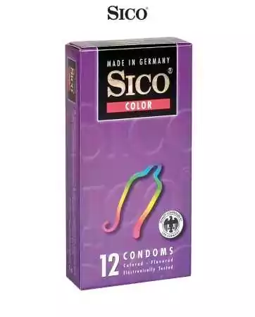 12 condoms Sico COLOUR