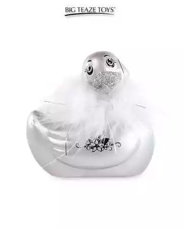 Mini anatra vibrante Duckie Paris - argento