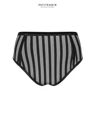 Striped tulle panties