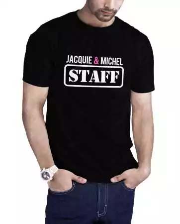 T-shirt Jacquie et Michel Staff - black