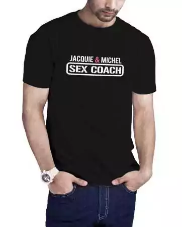 T-shirt Sex Coach noir - Jacquie et Michel