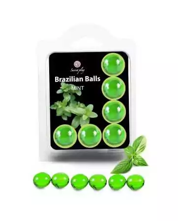 6 palline brasiliane alla menta