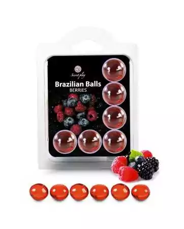 6 brasilianische Kugeln - rote Beeren