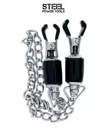 Nipple clamps with chain - Steel Power Tools