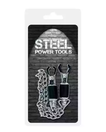 Pinces à seins avec chaîne - Steel Power Tools