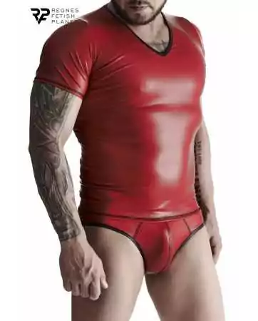 T-shirt wetlook rosso - Regnes