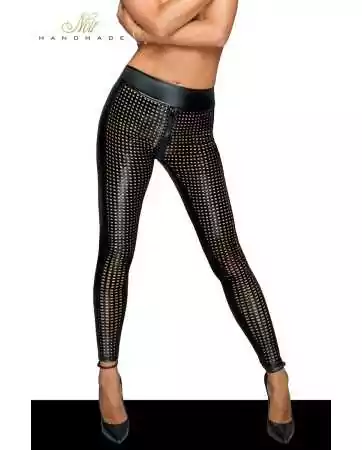 Cut-out wetlook leggings F233