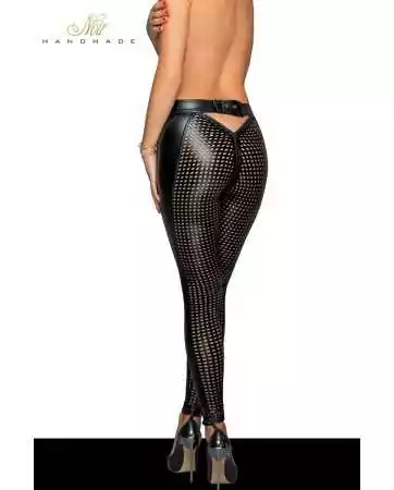 Cut-out wetlook leggings F233