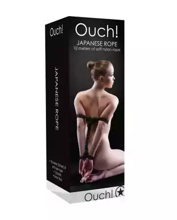 Corde de bondage Japonais 10m noire - Ouch