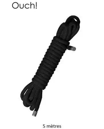 Corda di bondage giapponese 5m nera - Ouch