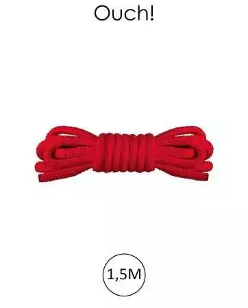 Mini red bondage rope 1.5m - Ouch