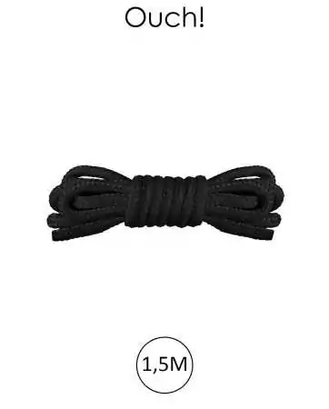 Mini black bondage rope 1.5m - Ouch