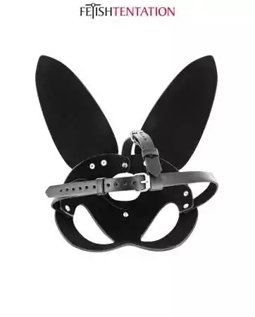 Bunny faux leather adjustable mask - Fetish Temptation