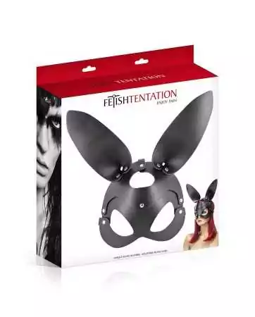 Masque bunny simili cuir réglable - Fetish Tentation