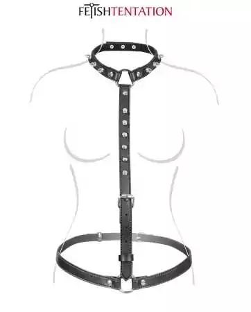 Spiked chest harness - Fetish Temptation