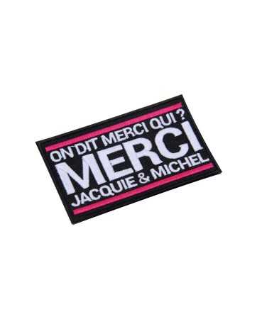 Ecusson rectangle Jacquie et Michel
