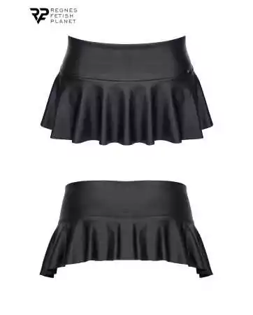 Black low-waist mini skirt - Regnes