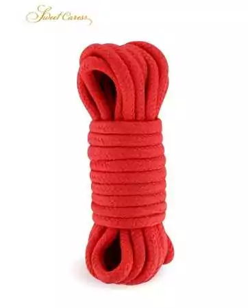 Corde di bondage rossa 5m - Sweet Caress