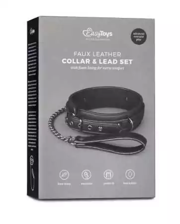 Collier fétichiste et laisse - Easytoys Fetish Collection