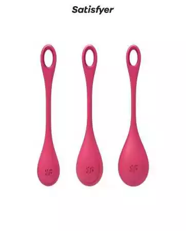 Kit d'entrainement pelvien Yoni Power 1 Rouge - Satisfyer