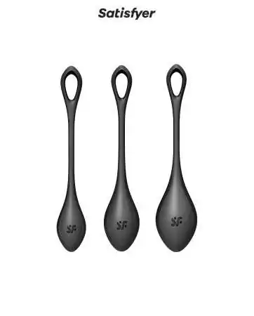 Kit de treinamento pélvico Yoni Power 2 preto - Satisfyer