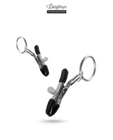 Nipple clamps with ring - Easytoys Fetish Collection