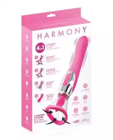 Stimolatore 4 in 1 Harmony fucsia - Yoba