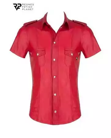 Chemise manches corte wetlook rossa Carlo - Regnes