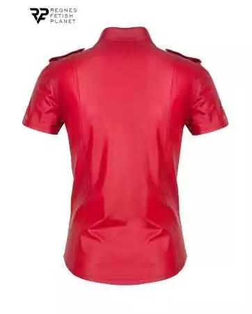 Short-sleeved wetlook red shirt Carlo - Regnes