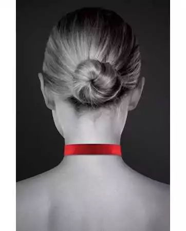 Colar vermelho com cadeado em forma de coração - Bijoux Pour Toi