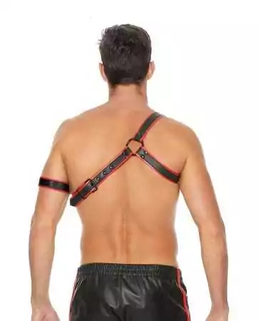 Red and black Gladiator harness - Ouch!
