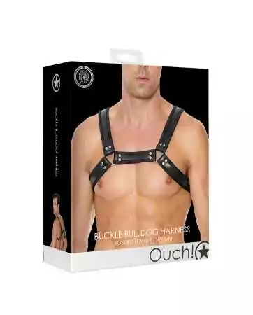 Buckle Bulldog harness black - Ouch!