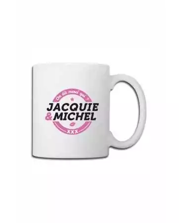 White J&M mug - round logo