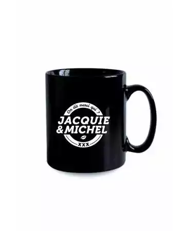 Black J&M mug - round logo