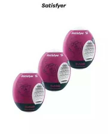 3 Masturbatoren Eggs Bubble - Satisfyer