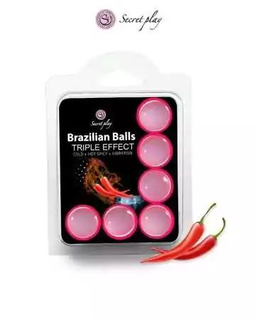 6 Brazilian Balls con effetti tripli - Secret Play