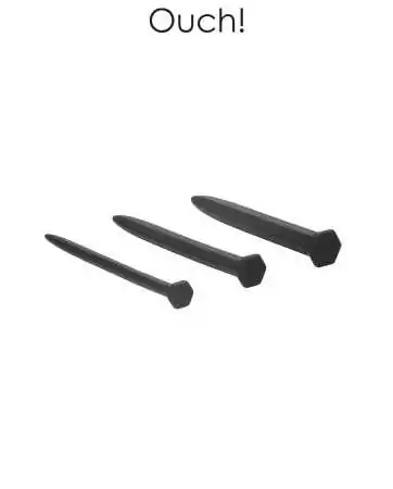 Set of 3 Large Nail Urethral Plugs - Ouch!