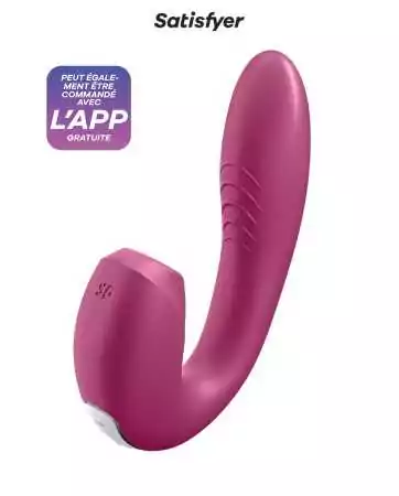 Double connected stimulator Sunray bordeaux - Satisfyer