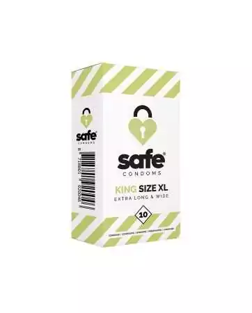 10 preservativos Safe King Size XL