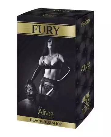 Kit BDSM Fury nero - Alive