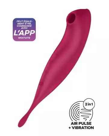 Estimulador Satisfyer Twirling Pro+ Conectado vermelho