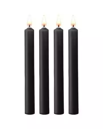 4 black SM candles Large - Ouch!
