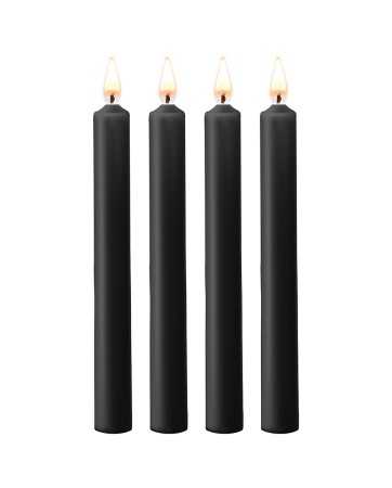 4 bougies SM noires Large - Ouch!