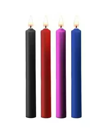 4 large colorful SM candles - Ouch!