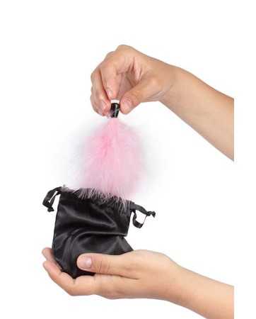 Edible chocolate aphrodisiac powder kit with a feather duster - Secret Play