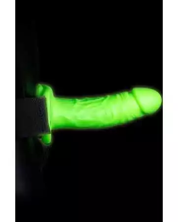 Hollow phosphorescent strap-on dildo 18cm - Ouch