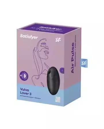 Double stimulator Vulva lover 3 Black - Satisfyer